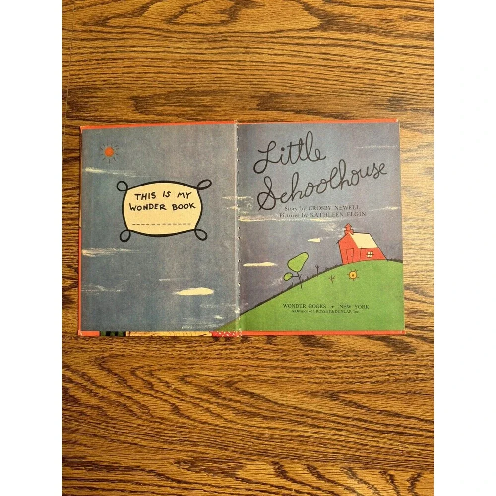 Vintage Wonder Books Eleanor Hempel's Little‎ Schoolhouse by Crosby Newell 1958